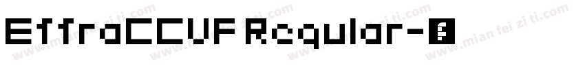 EffraCCVF Regular字体转换